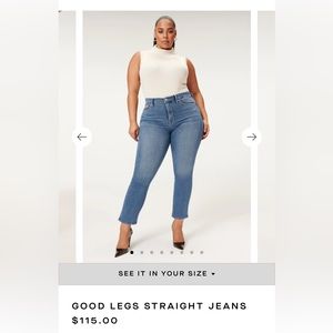 Good American Straight Jeans | Size 8/29